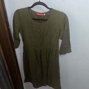 Pyne & Smith Olive Green Dress